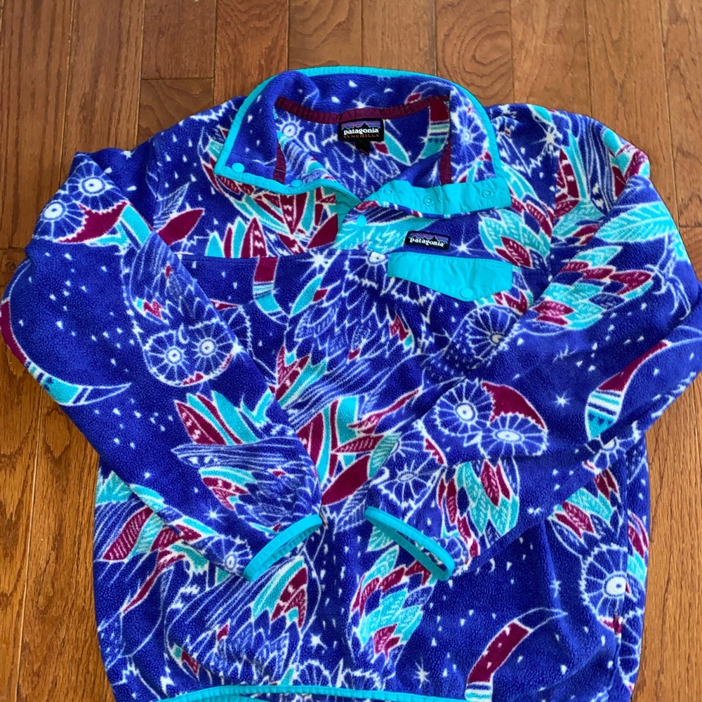 Purple Owl Patagonia Snap-up Fleece